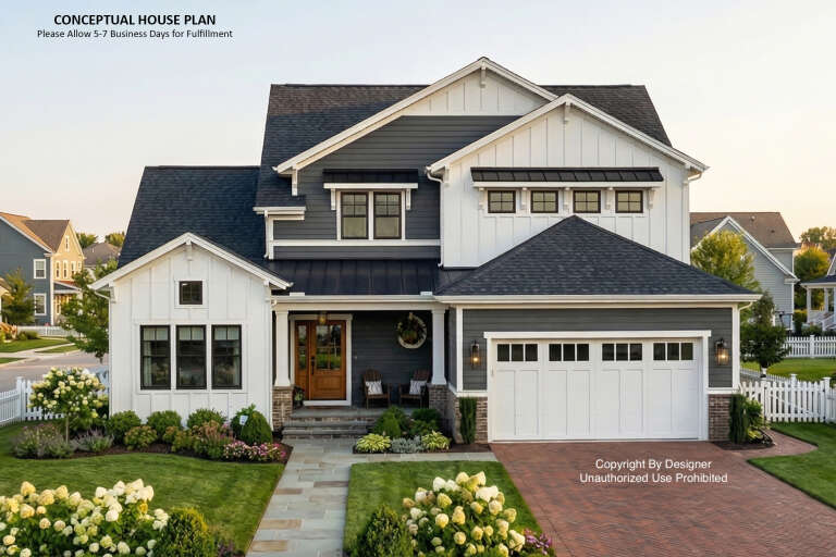 House Plan House Plan #34533 Front Elevation 