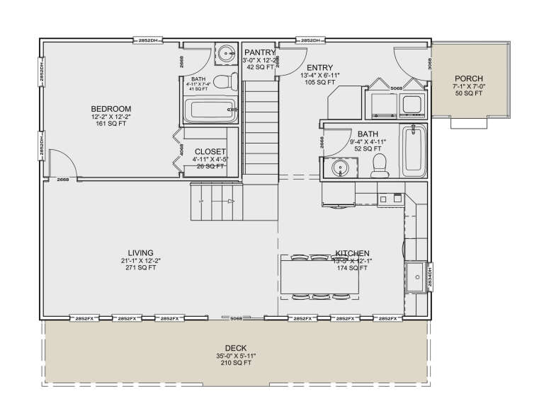 House Plan House Plan #34537 Drawing 1
