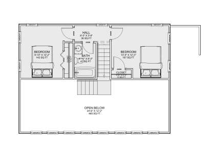 Second Floor for House Plan #7112-00020