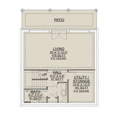 Basement for House Plan #7112-00021