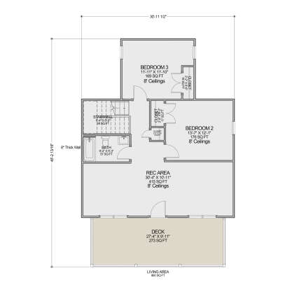 Second Floor for House Plan #7112-00022