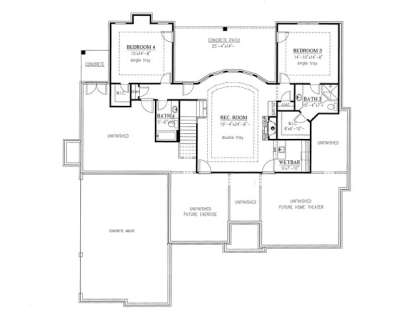 Floorplan 1 for House Plan #286-00005
