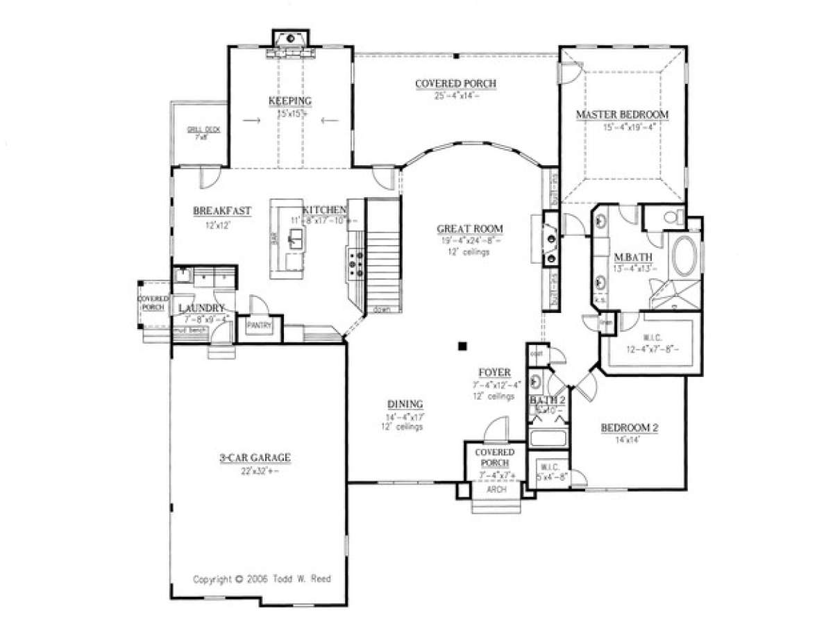 Floorplan 2 for House Plan #286-00005