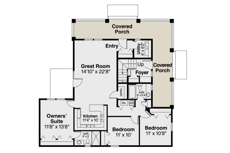 House Plan House Plan #34542 Drawing 1