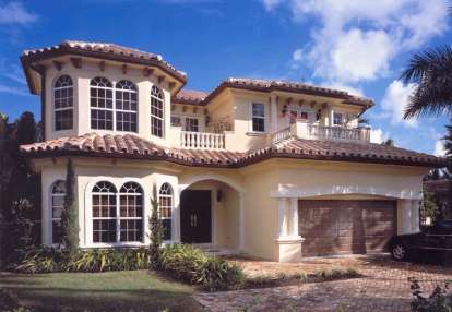 Florida House Plan #168-00050 Elevation Photo