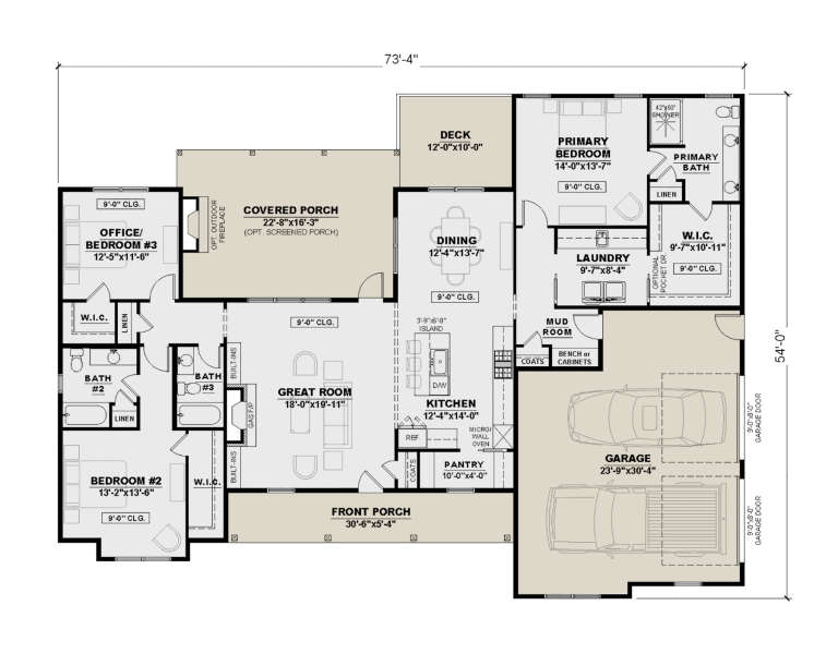 House Plan House Plan #34550 Drawing 1