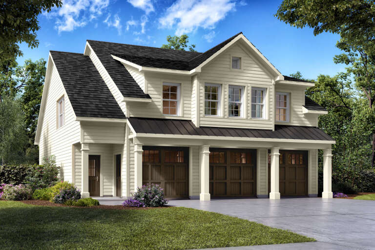 House Plan House Plan #34552 Angled Front Elevation