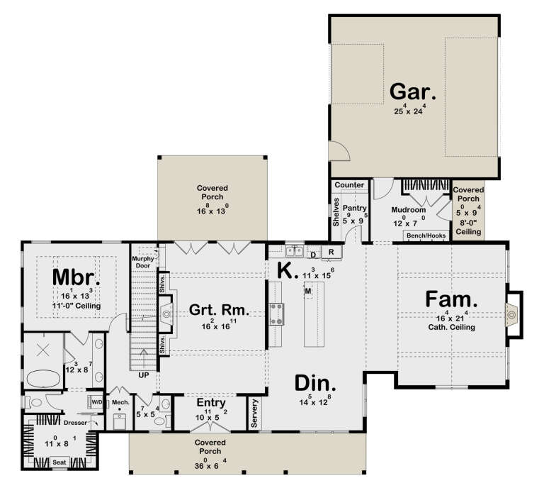 House Plan House Plan #34553 Drawing 1
