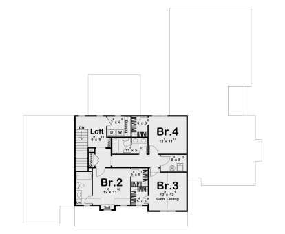 Second Floor for House Plan #963-01209