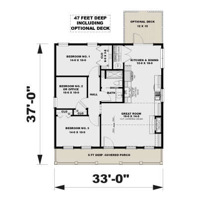 Main Floor  for House Plan #1776-00170