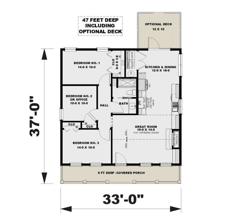 House Plan House Plan #34555 Drawing 1