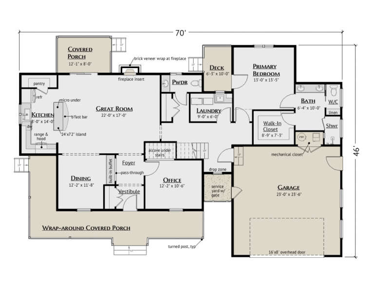 House Plan House Plan #34556 Drawing 1