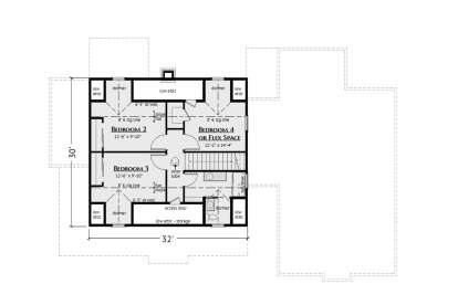 Second Floor for House Plan #5460-00013