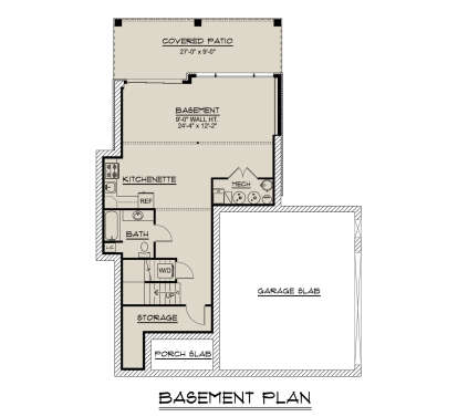 Basement for House Plan #5032-00399