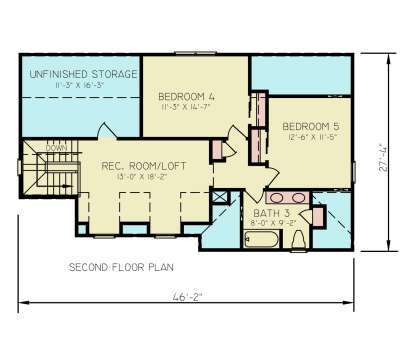 Second Floor for House Plan #699-00496