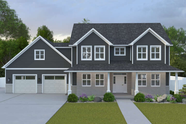 House Plan House Plan #34563 Front Elevation 