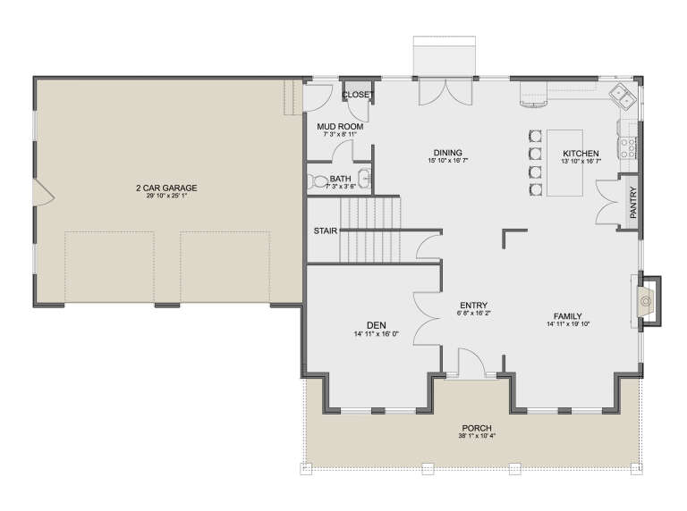House Plan House Plan #34563 Drawing 1