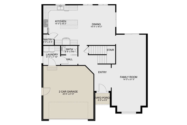 House Plan House Plan #34564 Drawing 1