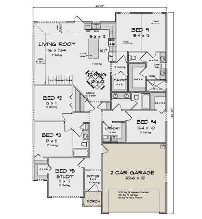 Main Floor  for House Plan #4848-00529