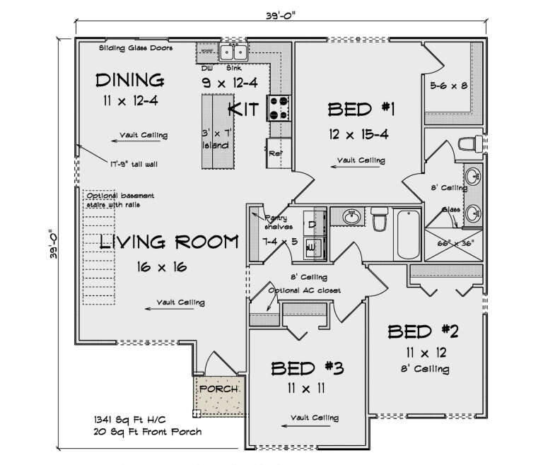 House Plan House Plan #34568 Drawing 1