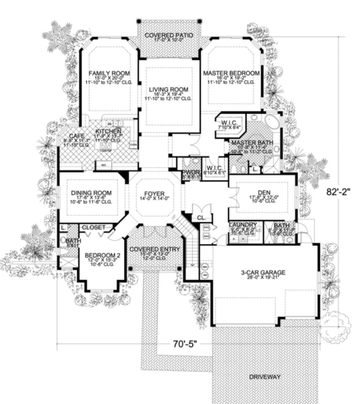 Floorplan 1 for House Plan #168-00051