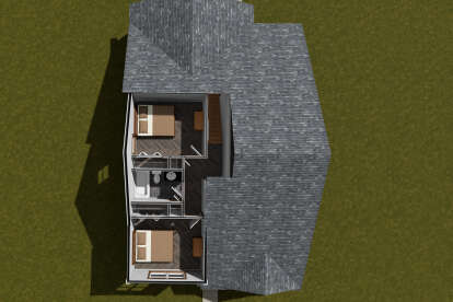 Overhead Second Floor for House Plan #4848-00532