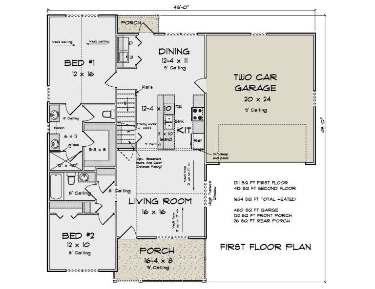 House Plan House Plan #34571 Drawing 1