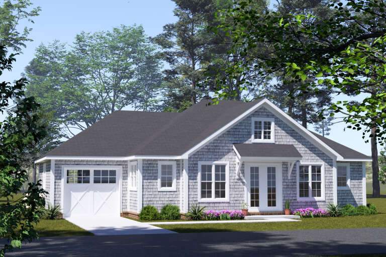 House Plan House Plan #34572 Angled Front Elevation
