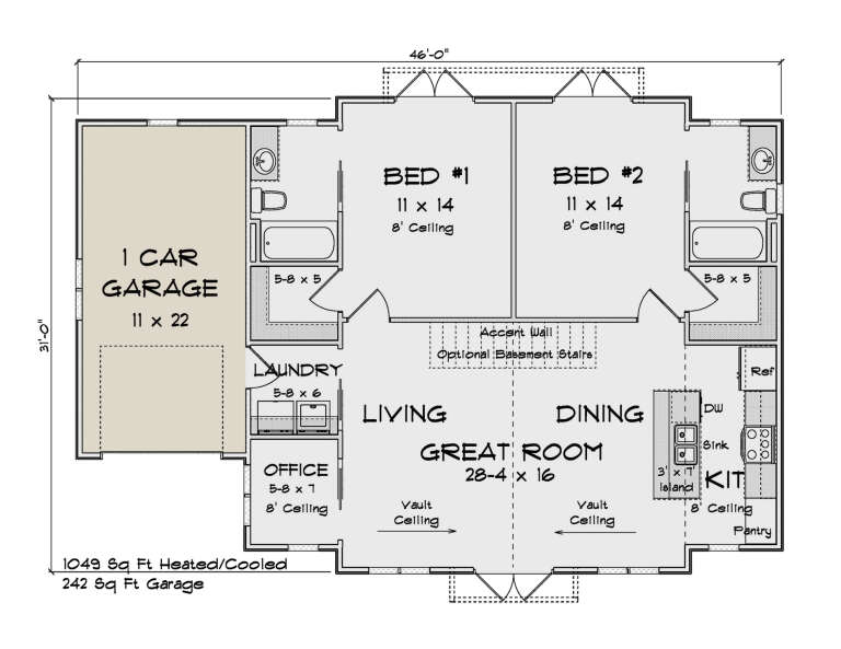 House Plan House Plan #34572 Drawing 1