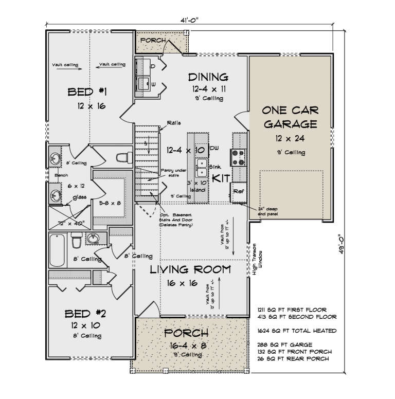 House Plan House Plan #34574 Drawing 1