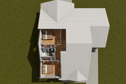 Overhead Second Floor for House Plan #4848-00536
