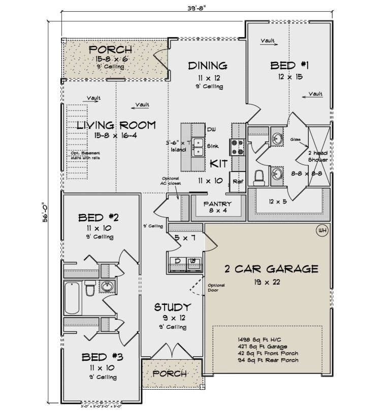 House Plan House Plan #34575 Drawing 1