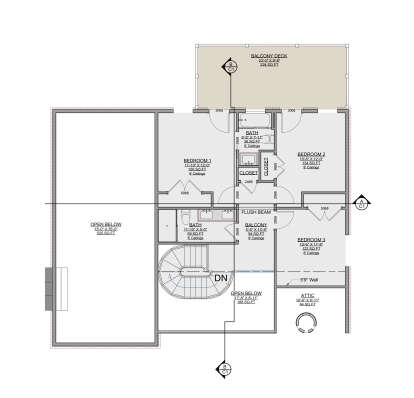 Second Floor for House Plan #7112-00027