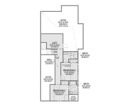 Second Floor for House Plan #7112-00028