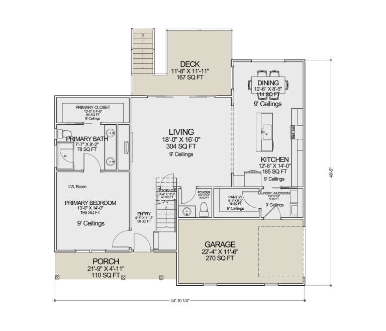 House Plan House Plan #34581 Drawing 1
