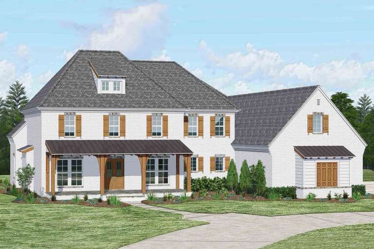 House Plan House Plan #34582 Angled Front Elevation