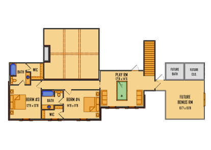 Second Floor for House Plan #5995-00048