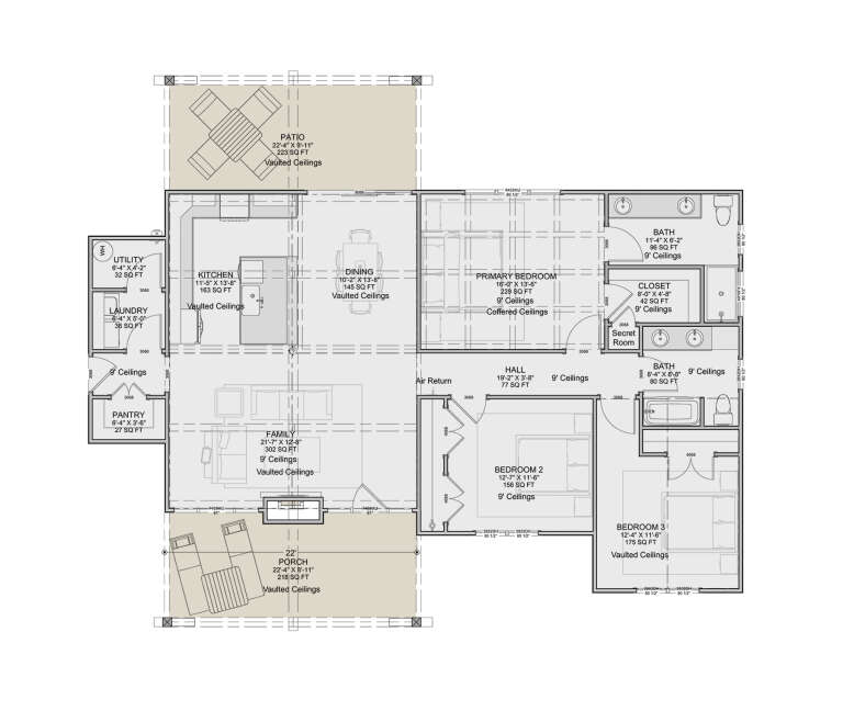 House Plan House Plan #34583 Drawing 1