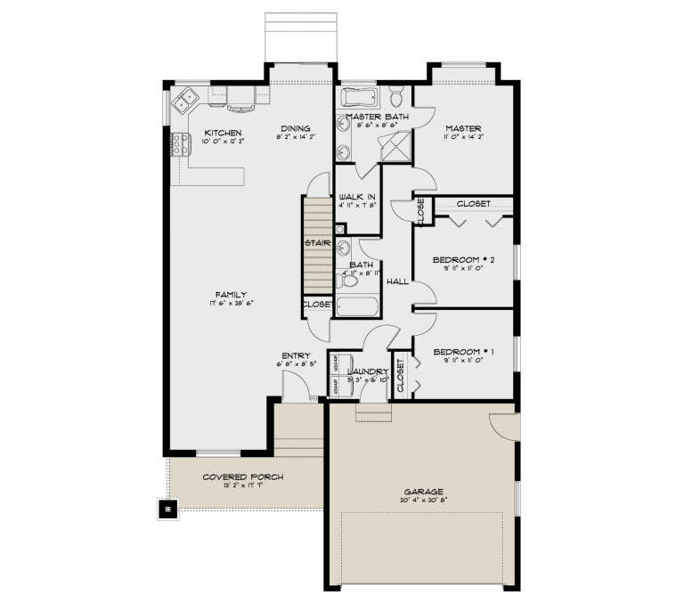 House Plan House Plan #34584 Drawing 1