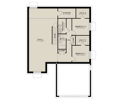 Basement for House Plan #2802-00460