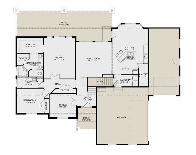 House Plan House Plan #34585 Drawing 1