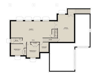 Basement for House Plan #2802-00461