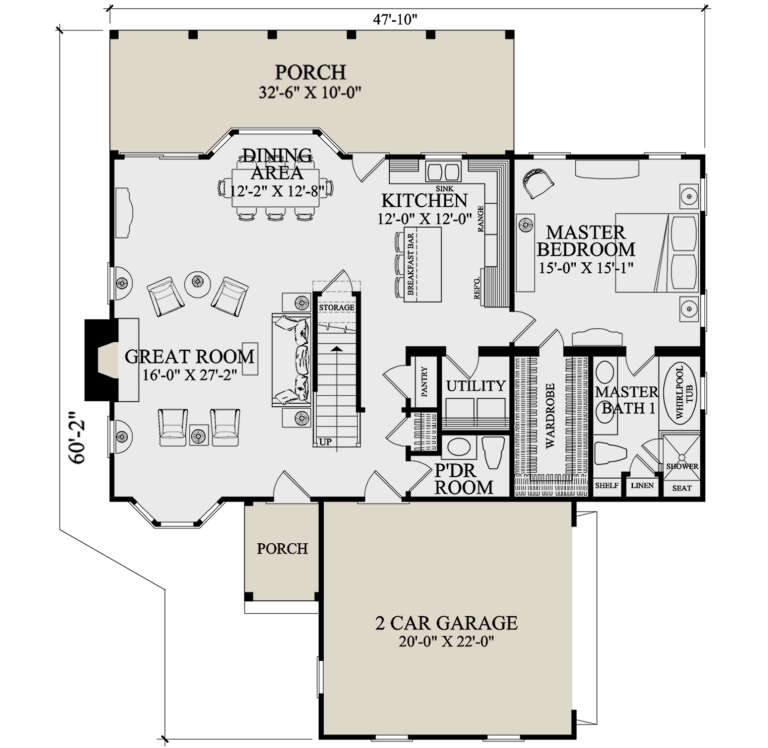 House Plan House Plan #34586 Drawing 1