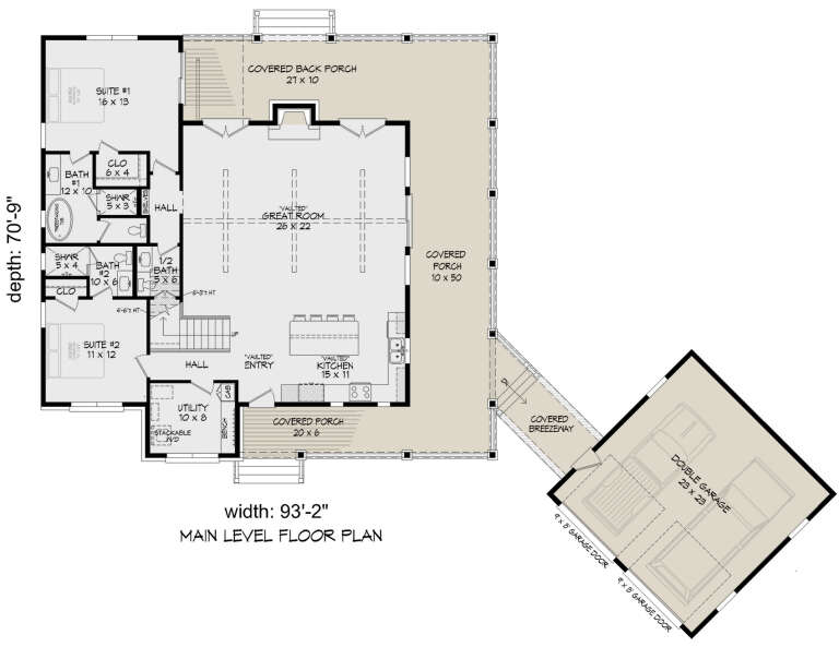 House Plan House Plan #34589 Drawing 1
