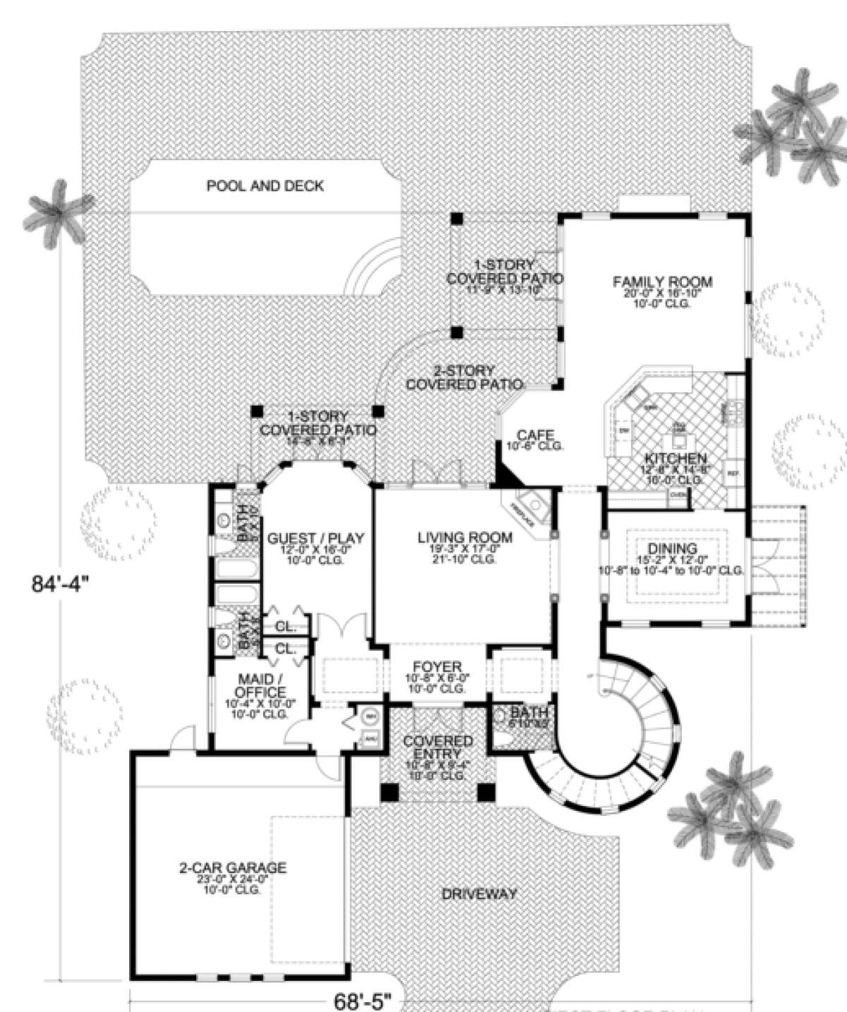 Floorplan 1 for House Plan #168-00053