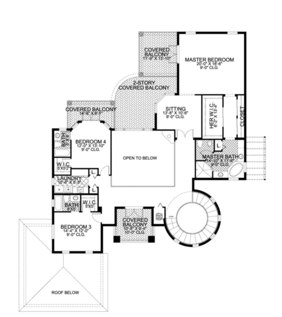 Floorplan 2 for House Plan #168-00053