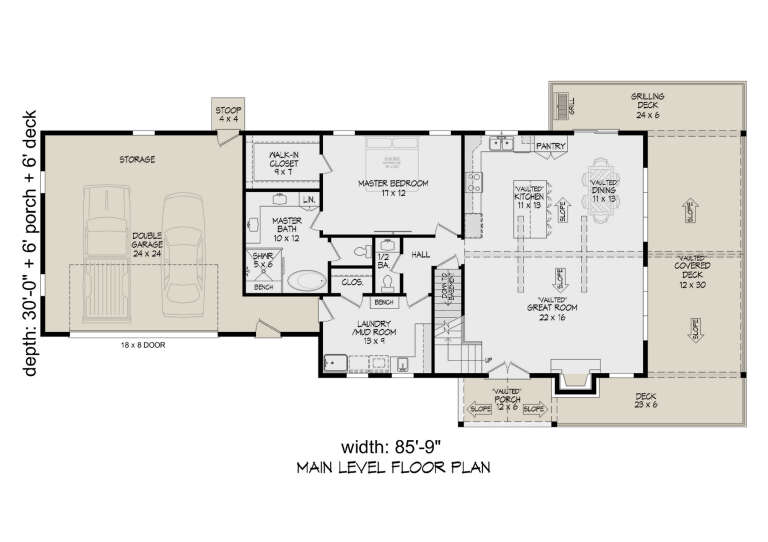 House Plan House Plan #34590 Drawing 1