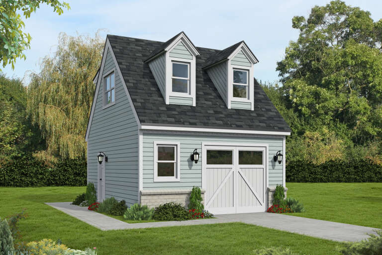 House Plan House Plan #34593 Angled Front Elevation