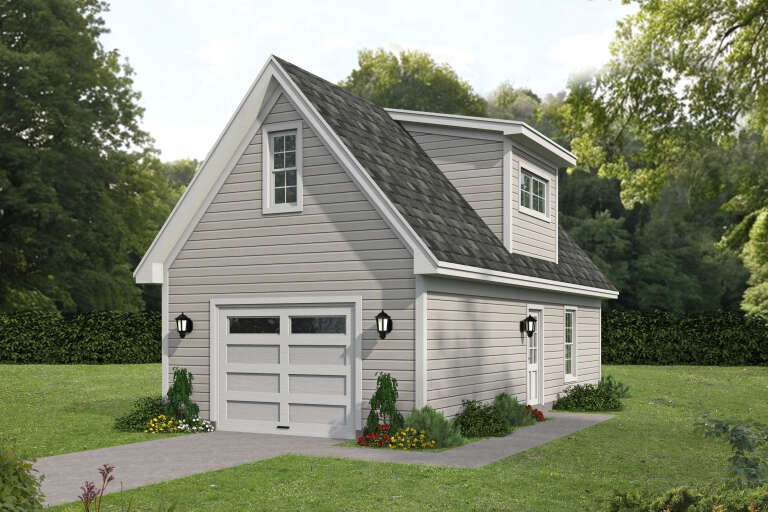 House Plan House Plan #34596 Angled Front Elevation