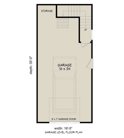 Garage Floor for House Plan #940-01380